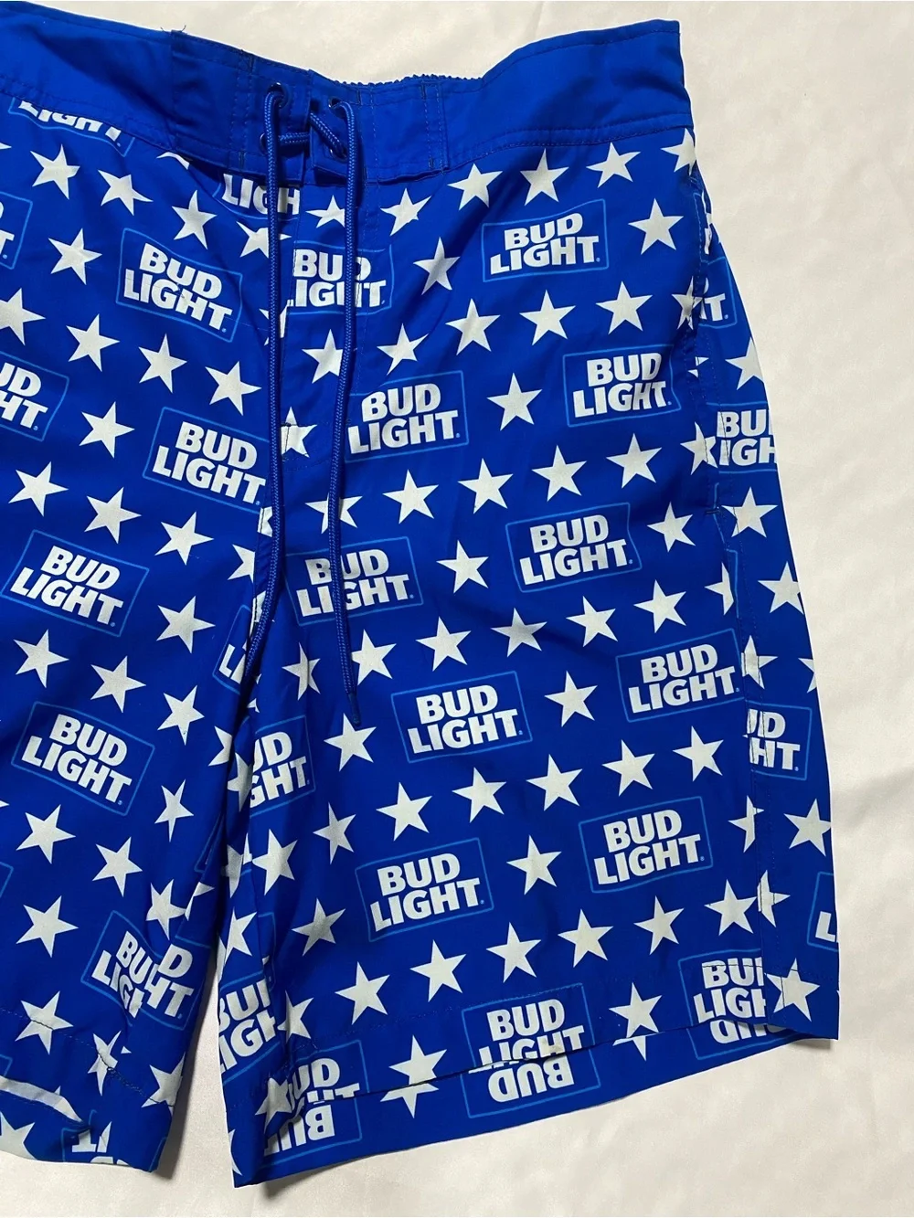 Bud Light Blue Star Men's Swim Trunks